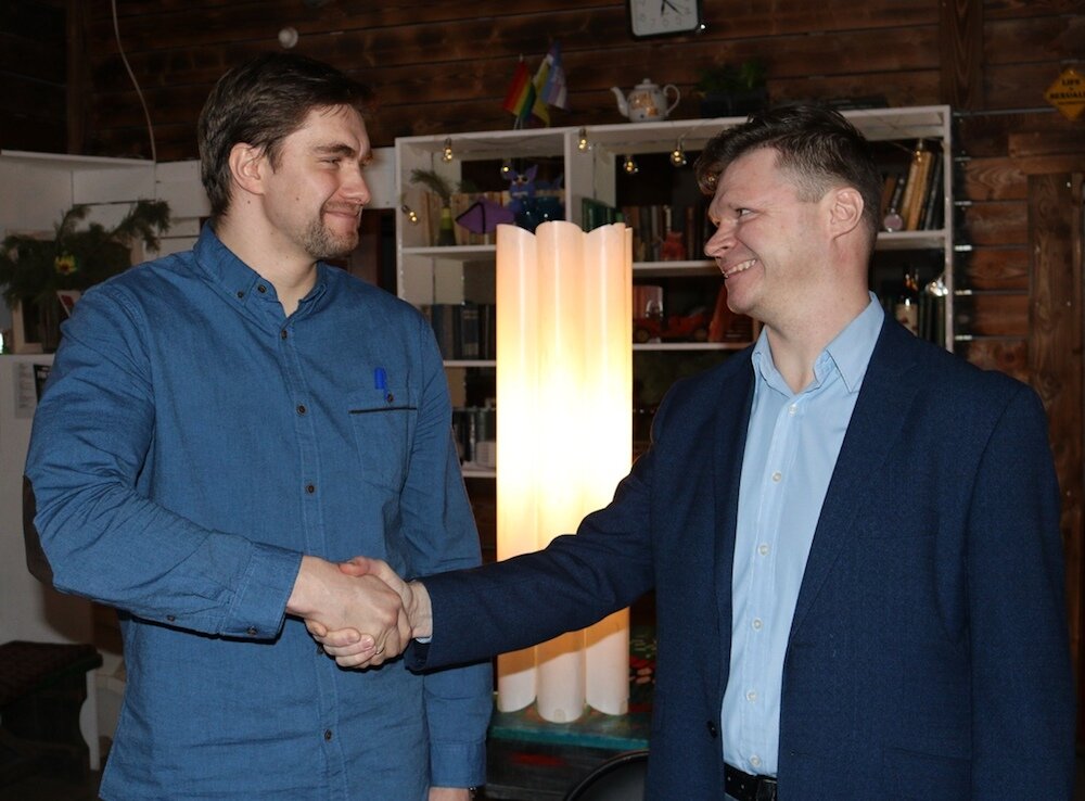 Г. Чентемиров (слева) и Е. Белянчиков. 