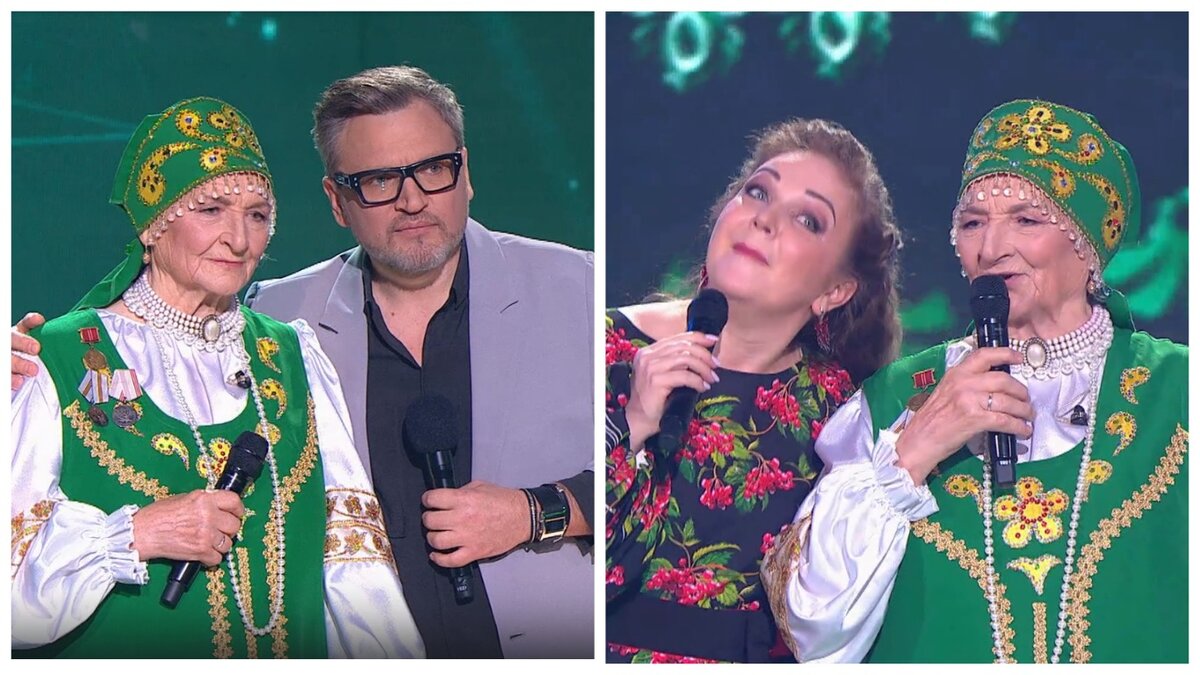 Трогательная Тамара Матвеева, надевшая на сарафан все свои награды,  и невероятный дуэт с Мариной Девятовой