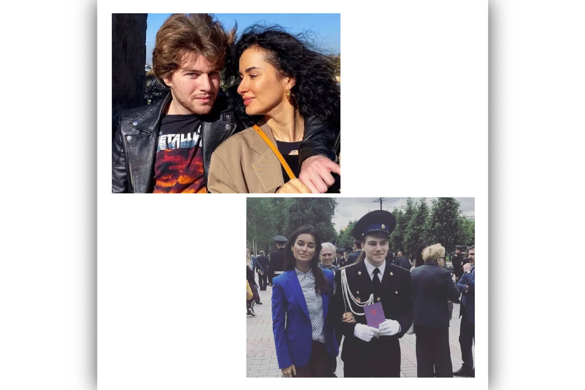 Фото с Яндекса. Леонтий Кондрахин с мамой Тиной Канделаки 