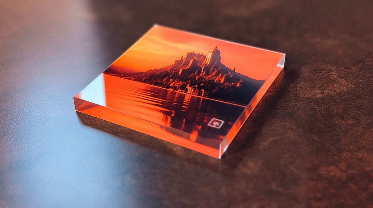 Сувенир с изображением, напечатанном на УФ принтере