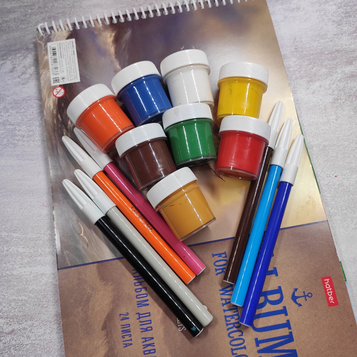 Вот такие цвета вам понадобятся для работы 