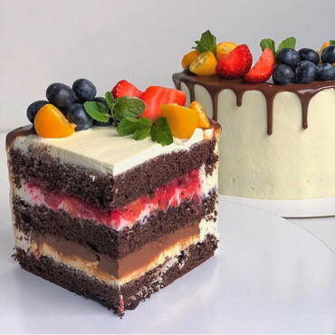 Шоколадный торт с кремом чиз — рецепт с фото | Рецепт | Шоколадный торт, Торт, Рецепты тортов