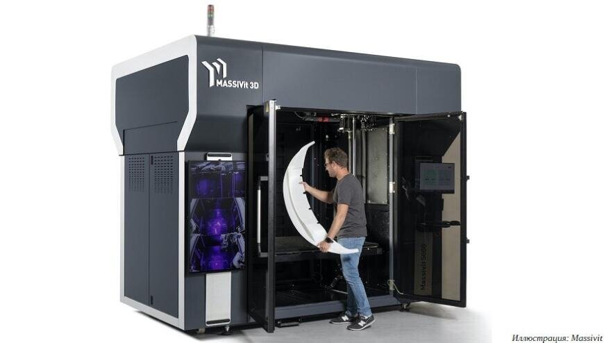 Фотография, демонстрирующая размер принтера и область печати