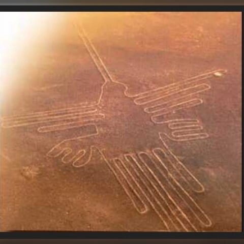 Геоглиф в Долине Наска. Птица 