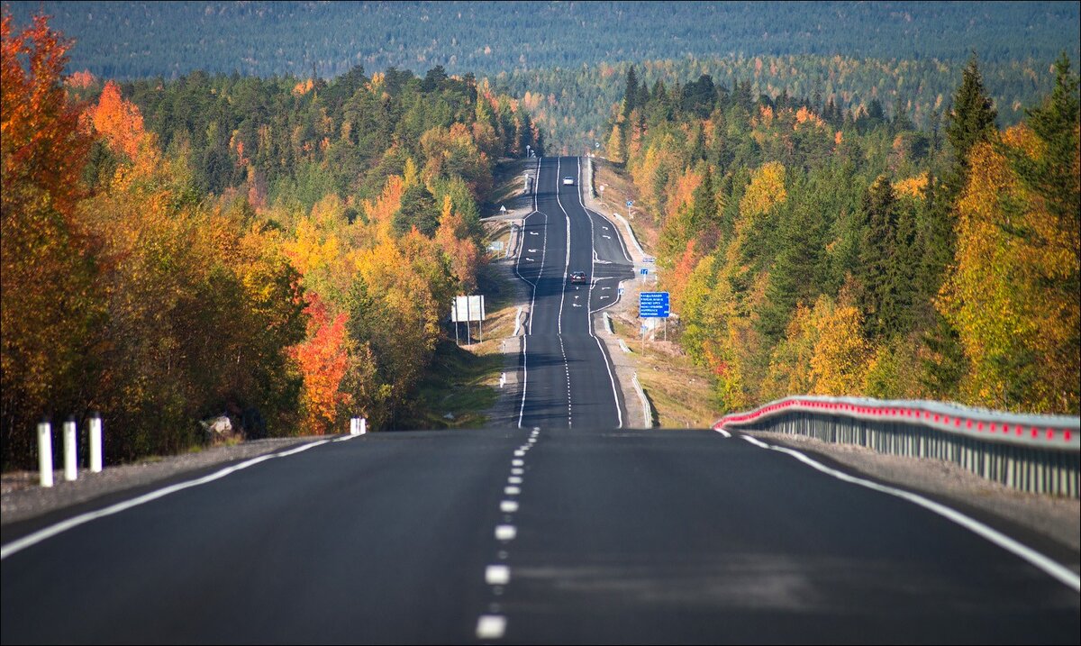 Трасса "Кола". Дорога долгая, но какая красота вокруг!