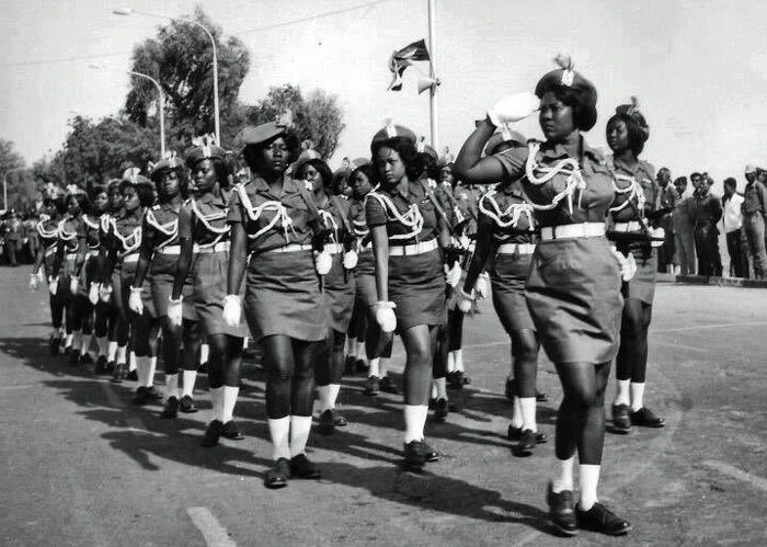 Женщины в армии Судана. 1974 г. Общественное достояние