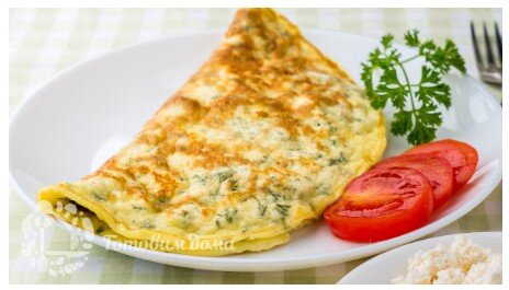 Омлет с творогом