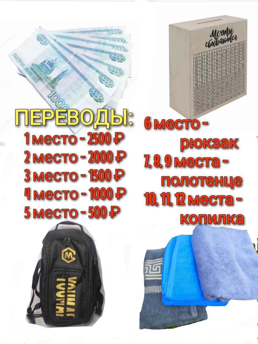 Подарки и места