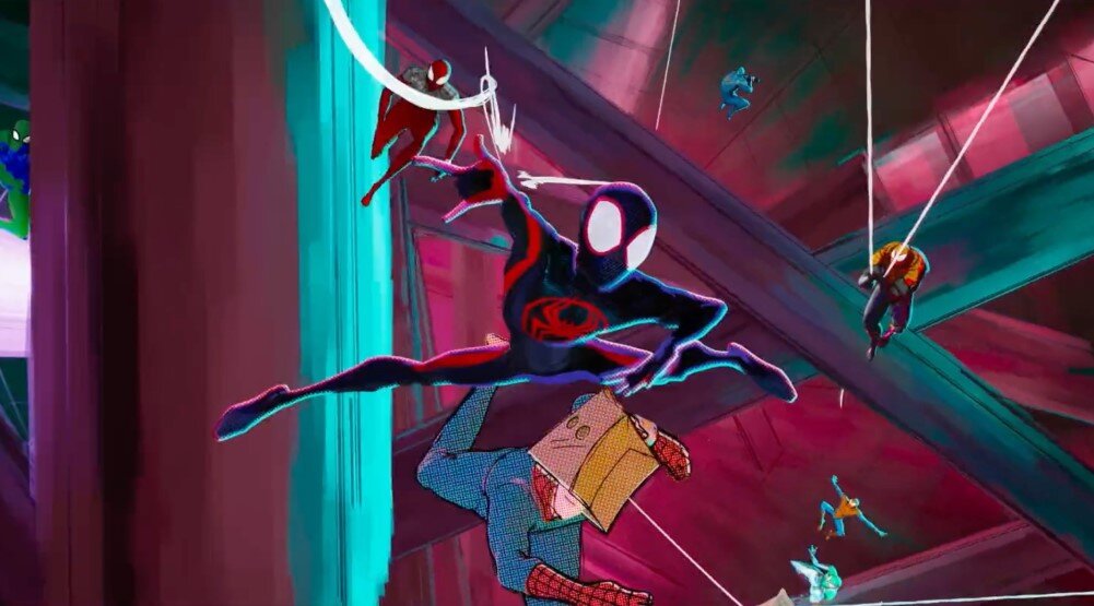     Кадр из мультфильма «Человек-паук: Паутина вселенных» (2023)