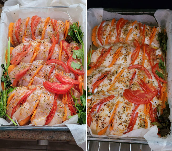 Запеченная куриная грудка