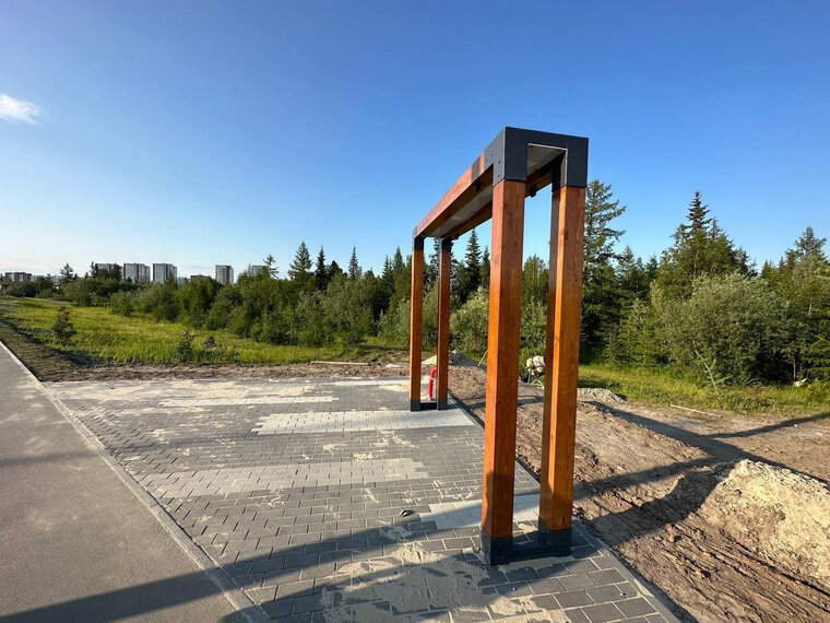    Конструкция для качель