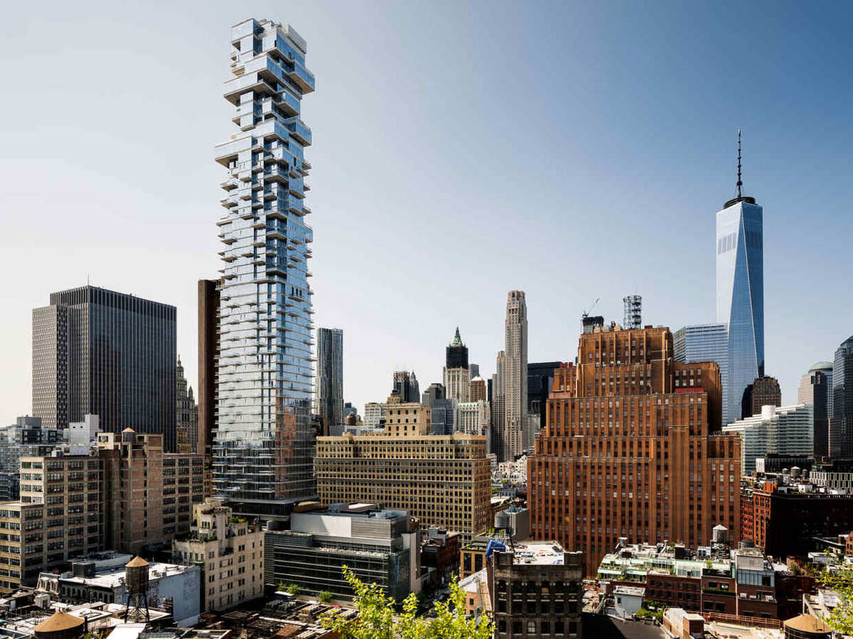 Вид на 56 Leonard Street, район Трайбека