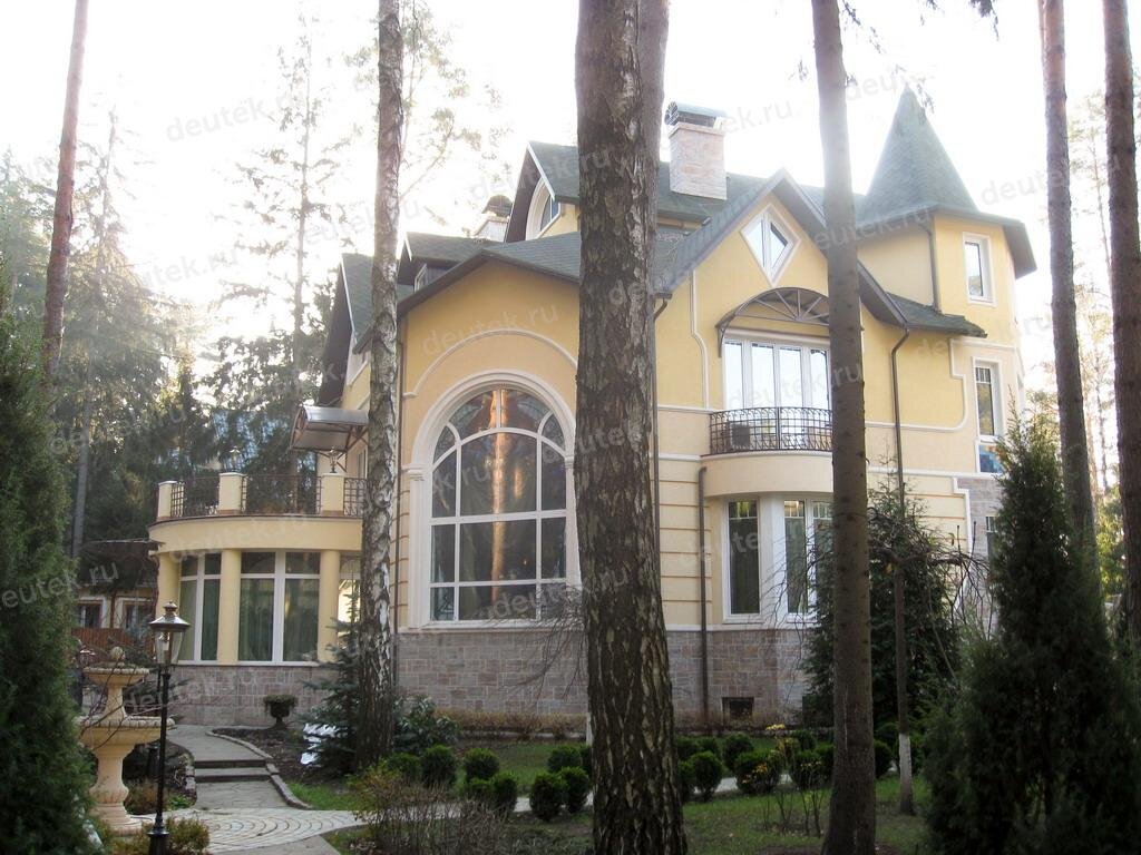 Проект дома 612 м2 в стиле барокко с цокольным этажом и эркерами - PA-55