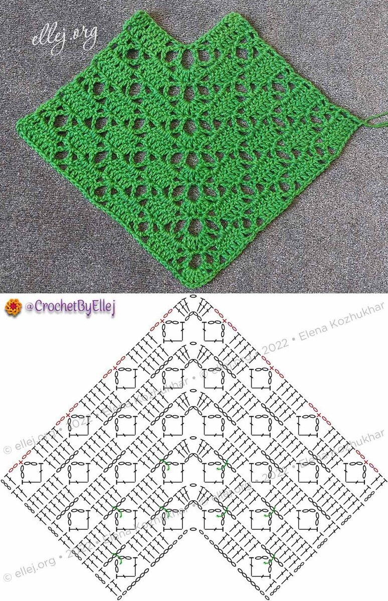 Все узоры на одной странице | Вязание крючком от Елены Кожухарь