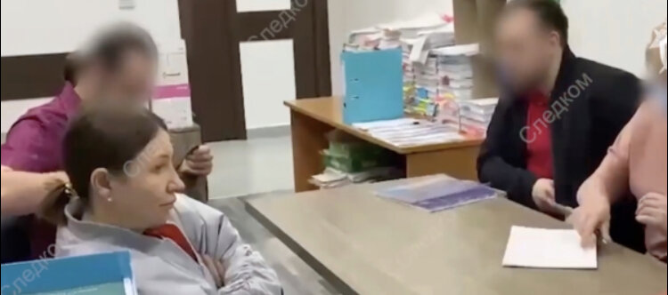 Скриншот из официального видео Следственного комитета 