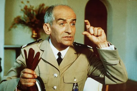 Кадр из фильма про Жандарма