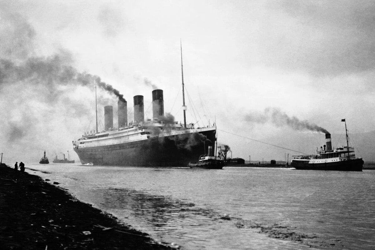 "Титаник" вышел из Белфаста для ходовых испытаний в апреле 1912 года, накануне своего первого рейса. 