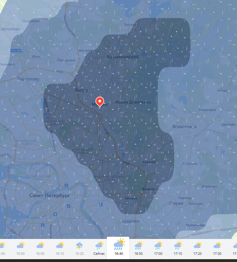 Вид с яндекс-монитора погоды