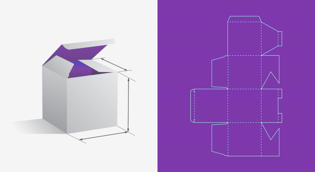 Конструкция самосборной коробки