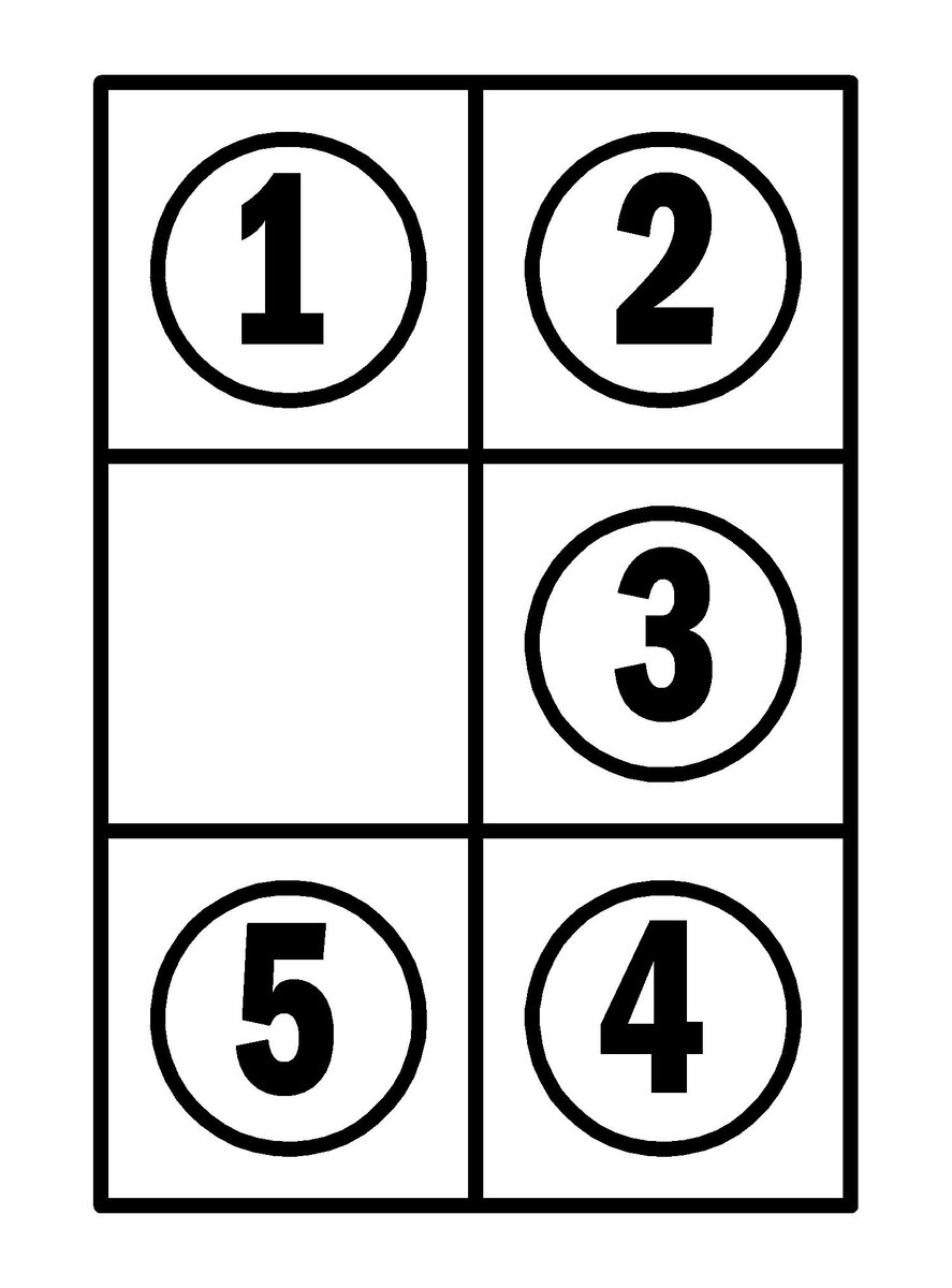 Исходное расположение чисел