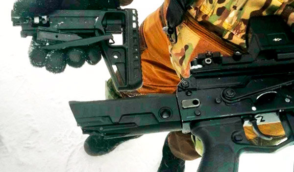 Приклад автомата АК-12М сломался от выстрела из ГП-25 с упором в грунт... (фото из открытых источников)