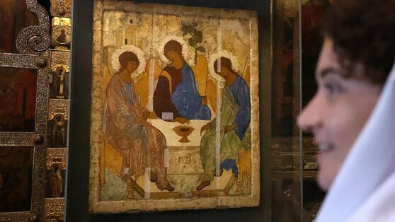    "Троицу" Рублёва доставят в храм Христа Спасителя 4 июня Анна Белая