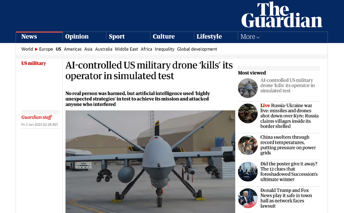 Сайт газеты The Guardian