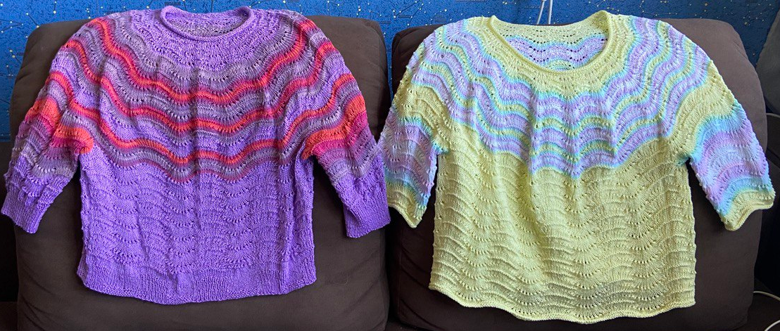 слева - волна; справа - зефирка