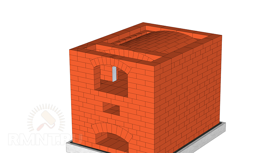 Русская печь на улице своими руками схема