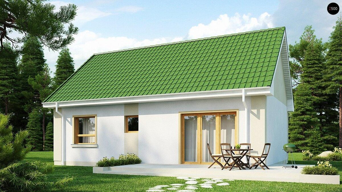 Этот симпатичный дом построен из домокомплекта от АтомСтройМаркет