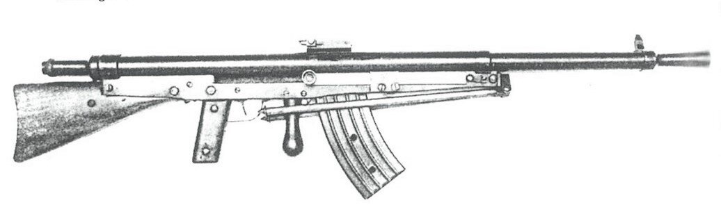 Пулемет Шоша бельгийской модификации 1917 года.