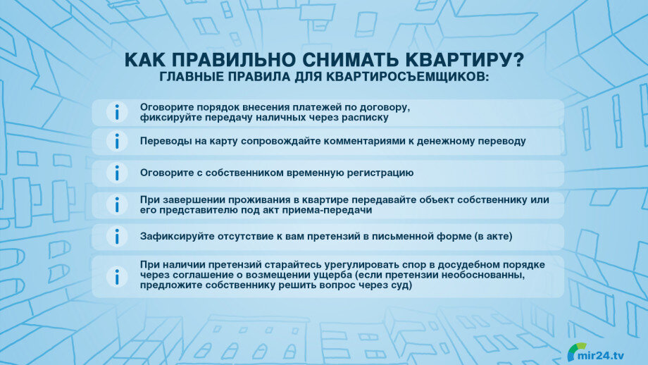 Документы для посуточной аренды квартиры