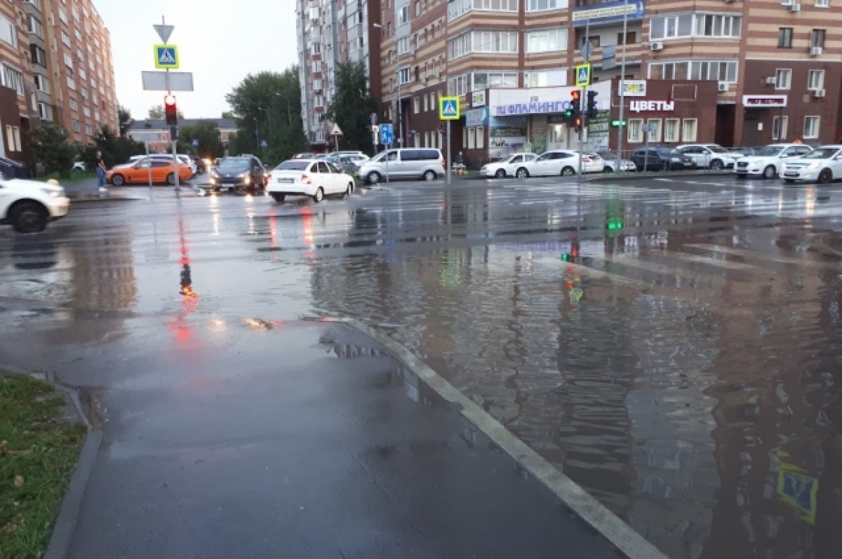    Федеральные каналы показали кадры подтоплений в Тюмени из-за дождей