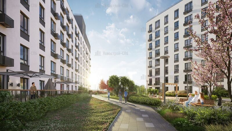 Патио в ЖК «GloraX Балтийская»