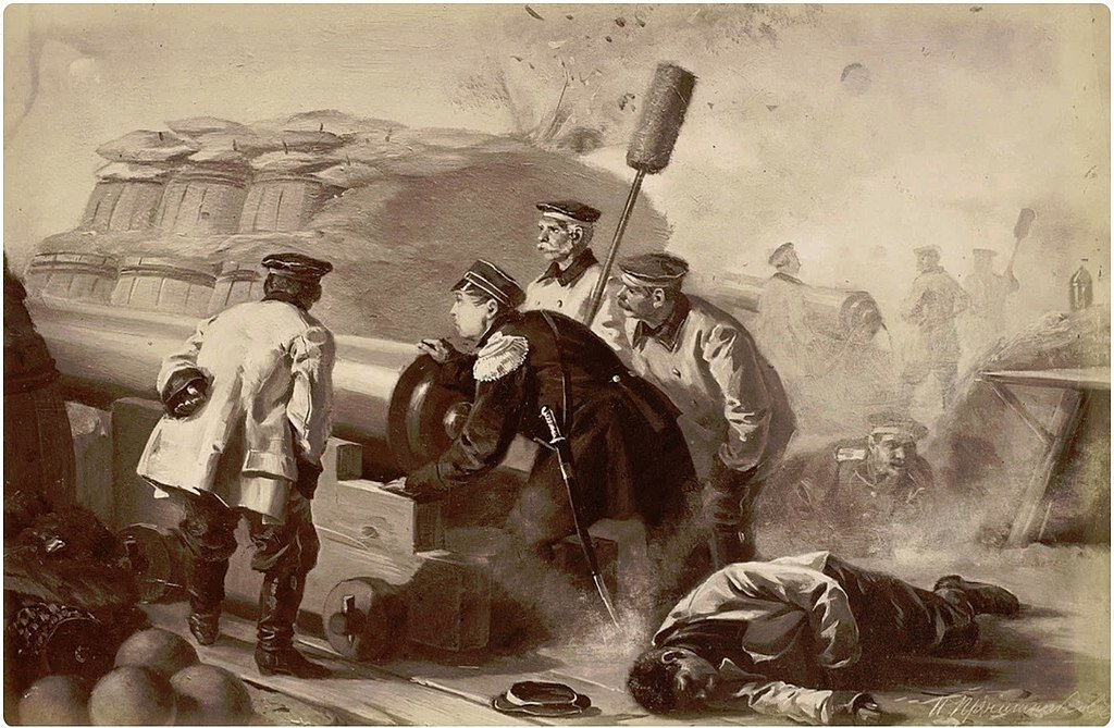 И. М. Прянишников. «Адмирал Нахимов на севастопольском бастионе». 