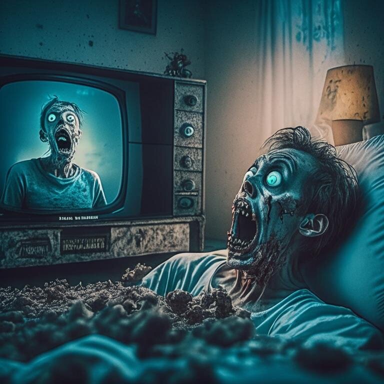 То самое выражение "Смотреть зомбоящик"