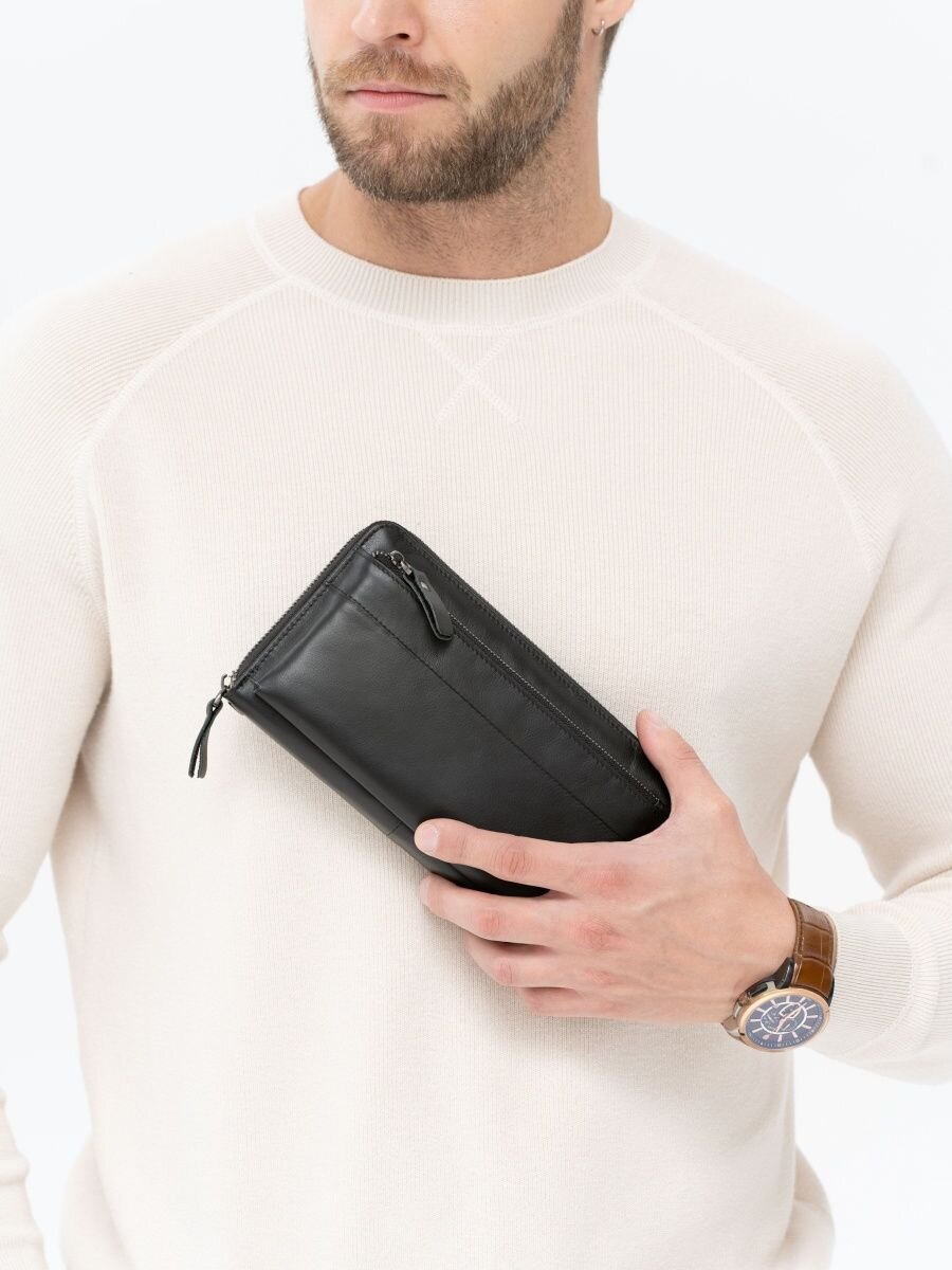 Мужское портмоне из натуральной кожи бренда Faustini