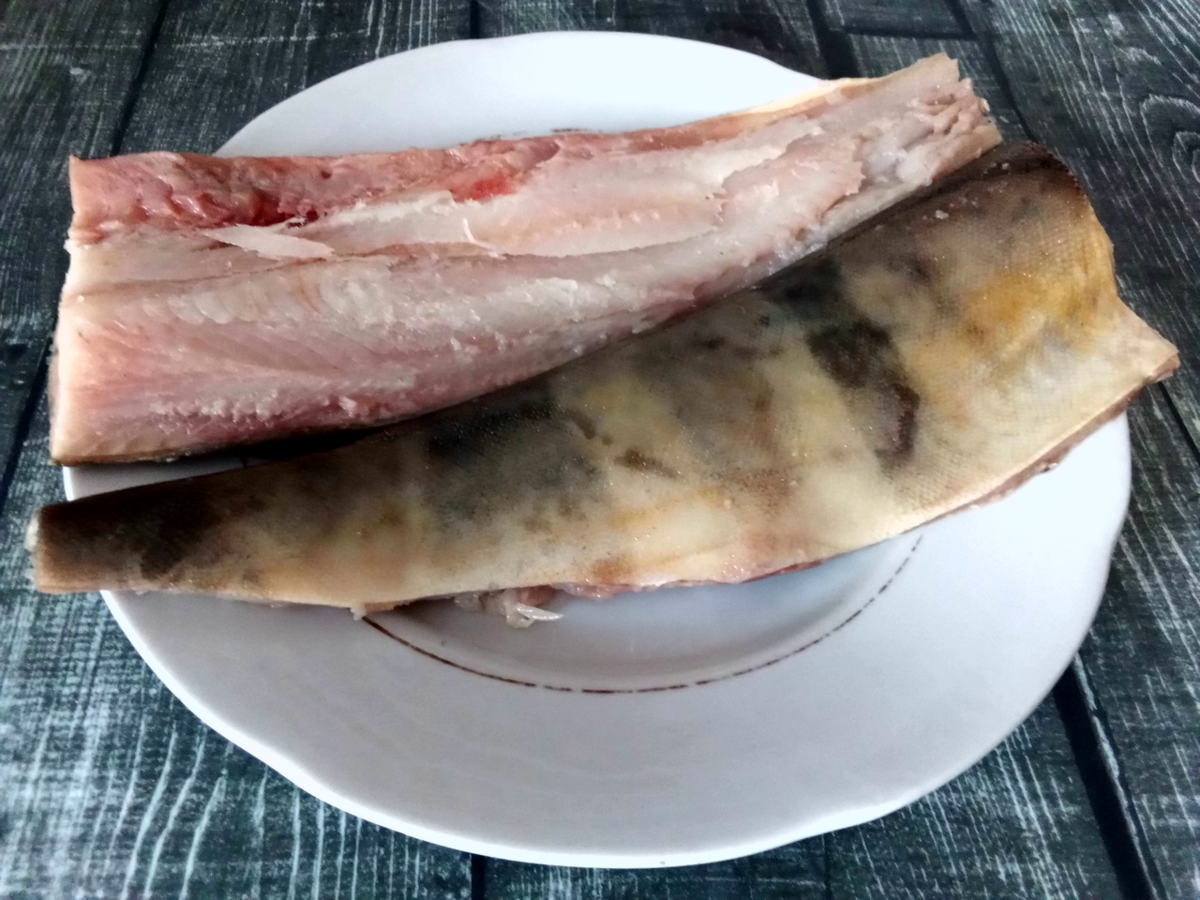 Подготовленное филе терпуга. Фото от автора