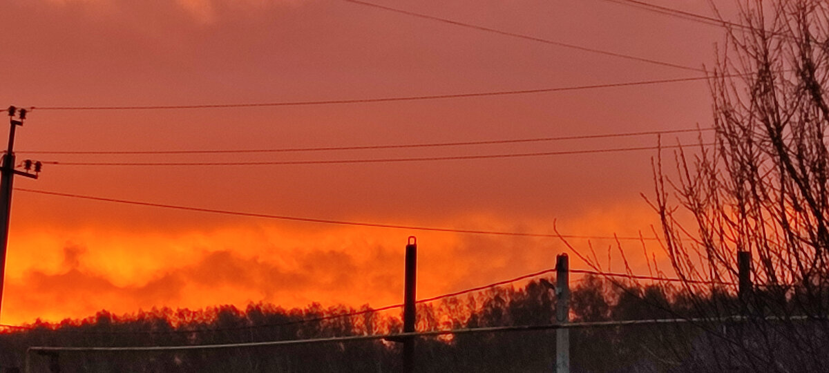 Сегодня был безумно красивый закат