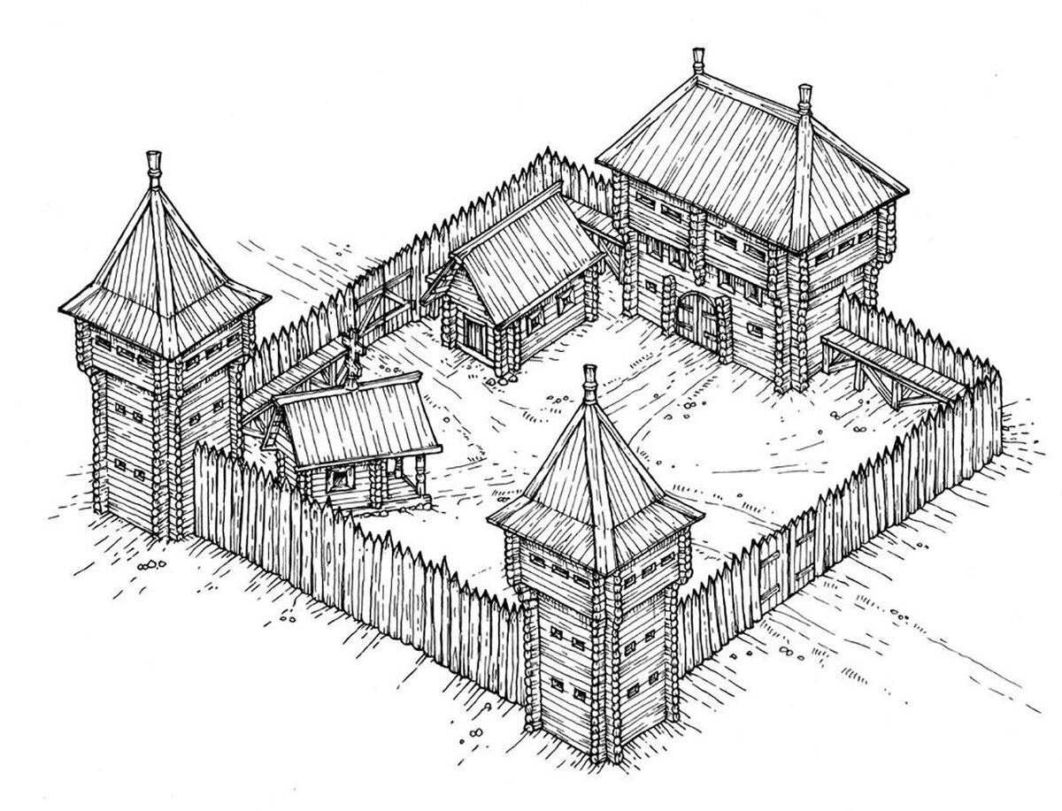 Русская крепость схема