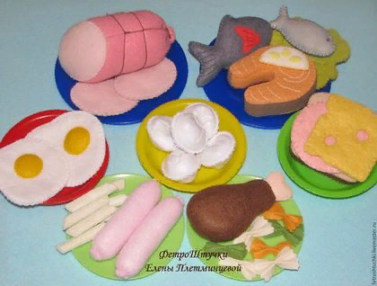 Еда из фетра. Фото из интернета