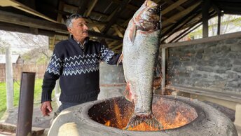 Большой Улов Рыбы И Приготовление Ее Целиком В Тандыре | Деревенский Рецепт