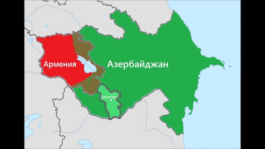 Азербайджанские власти предъявляют незаконные территориальные претензии к Армении, и стали называть её т.н. "Западный Азербайджан". Фото из открытых источников сети Интернета.