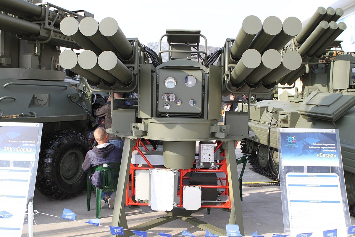 Боевой модуль «Сосна» на выставке «Армия-2021», фото: wikimedia.org