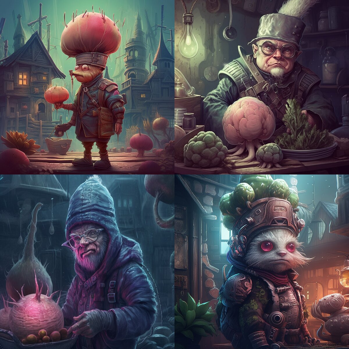 Иллюстрации к сказке про репку