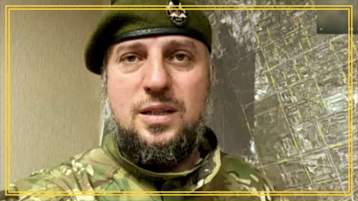 Командир "Ахмата" А. ААлаудинов с обращением. Яндекс картинки