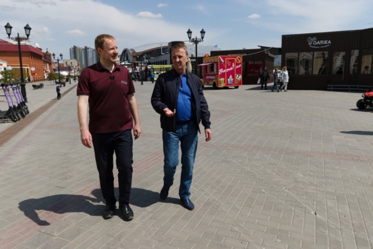    Виктор Томенко оценил ход благоустройства в Барнауле