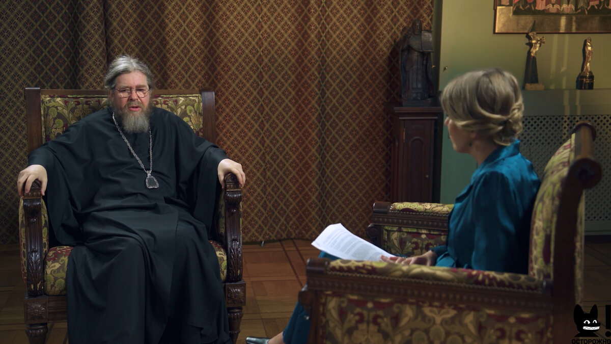 Интервью Ксении Собчак у митрополита Тихона Шевкунова / Кадр из видео
