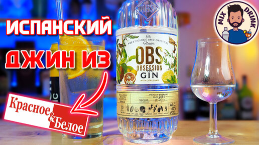 OBS gin / ОБС Испанский джин с жасмином из #красноеибелое