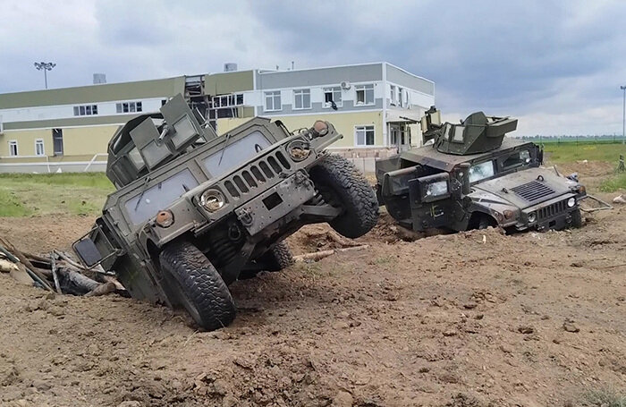    Уничтоженные в Белгородской области бронемашины украинской ДРГ.Пресс-служба Минобороны России/ТАСС